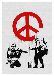 Banksy Luchando por la Paz
