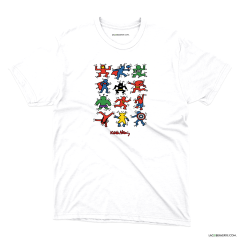 Camiseta Keith Haring, súper héroes