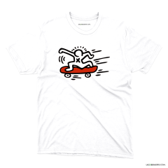Camiseta Keith Haring, Skateborader