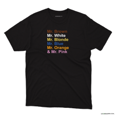 Camiseta Reservoir Dogs, colores