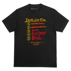 Camiseta Kill Bill, lista